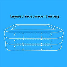 Paddling Pool 3 Layers Thickened Inflatable Pool, Oversized Thickened Family Swimming Pool, Blow Up Pool Summer Water Party for All Inflatable Swimming Pool