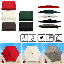GAZOGJ Replacement Canopy for 8-Rib Offset Umbrella, 2.7M & 3M Waterproof, Uv Protection Fabric Cover for Garden, Patio, Beach, Pool,Vert-2.7M/8.9Ft