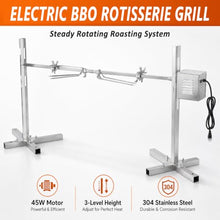 TBANVOO Rotisserie Roaster Grill Kit, Electric BBQ Rotisserie Stand