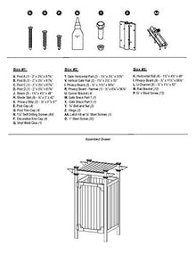 Zippity Outdoor Products ZP19009 Hampton Outdoor Shower Enclosure White