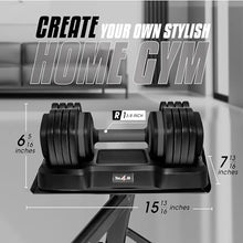 Yes4All Selectorized Dumbbell Set 55 Lbs Pair Black