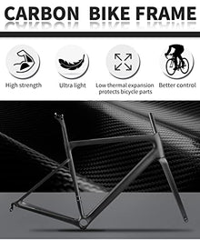 KOOTU Carbon Road Bike 700C Fiber Frame Racing Bicycle Shimano Sora R3000 Blue Pink