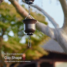 YUSIWOAL Aluminium Rain Chain for Courtyard Temple, Roof Gutter Down Spout Outdoor Garden Decorative Chain(5m/16ft)
