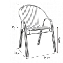 JOSOGO Indoor/Outdoor Bistro Table and Chairs Set for Patio Stainless Steel Folding, Kitchen Prep & Work, Board Games and Camping Picnic(D)
