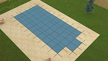 Loop Loc Super Dense Mesh Green Safety Pool Cover - 16' x 32' w/ 4' x 8' Center End Steps