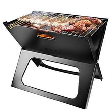 Folding Charcoal Grill Portable BBQ Thicken Carbon Grill Vertical Household Oven Durable Camp Grills