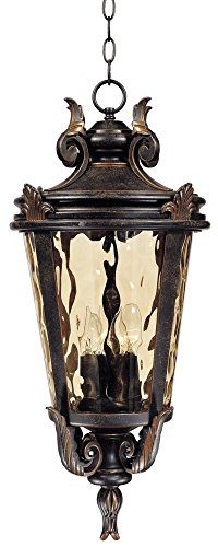Casa Marseille 26 1/4" High Bronze Traditional Rustic Outdoor Hanging Light
