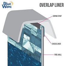 Blue Wave Emerald Coast Oval Overlap Pool Liner 18x33 Blue
