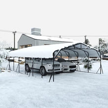 Heavy Duty Carport 20'x30' for RV Boat Tractor, Galvanized Steel Frame with Triangle Reinforcement for Snowy Windy Areas Metal Car Canopy Kit, with 6 Anchor Kits, Waterproof Rustproof Outdoor Shelter