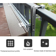 ZGLINMZ Folding Balcony Railing Hanging Planter - Multi-Functional Garden Decor for Outdoor & Indoor Use, Perfect for Terraces & Patios (L60*W27cm / L23.6*W10.6in)