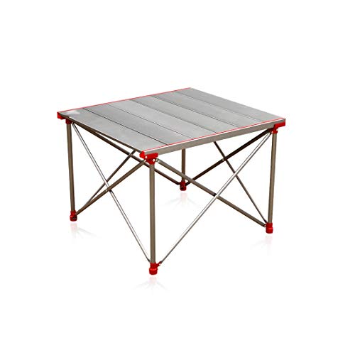AFPSDLFJDLS Outdoor Folding Table Chair Camping Aluminium Alloy Picnic Waterproof Desk for