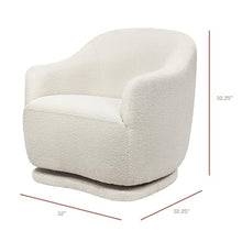 babyletto Foy Glider Ivory Boucle Greenguard Gold CertiPUR-US Certified