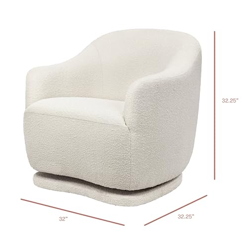 babyletto Foy Glider Ivory Boucle Greenguard Gold CertiPUR-US Certified