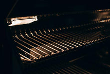 Bonfire 34-inch 4 Burner Built-in Natural Gas Grill for Outdoor Kitchen BBQ Island with Rear Infrared Burner and Rotisserie Kit, Black 304 Stainless Steel, CBB4-B-NG