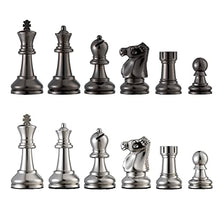 Bobby Fischer Ultimate Metal Staunton Chess Set Black