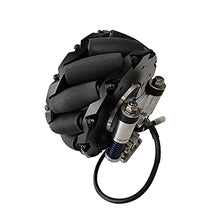 RoboCT Mecanum Robot Universal Wheel 7-Inch 200Kgs Payload Black
