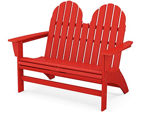 POLYWOOD® Vineyard Bench, Sunset Red