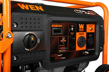 WEN DF430X 4375-Watt Dual Fuel Portable Generator with Wheel Kit and CO Shutdown Sensor, Black