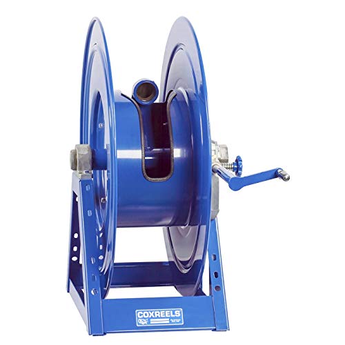 Beveled Gear Hand Crank Hose Reel: 2" I.D., 125' Hose Capacity, Less Hose, 3000 PSI