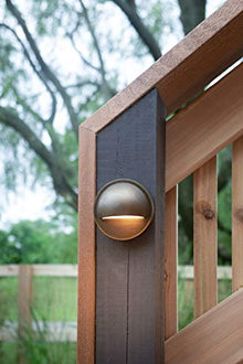 VOLT 10-Pack 12V Cast Brass Deck Lights with 3W 2700K Warm White G4 LED Bulbs Bronze