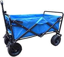 OTQEFTN Cart Shopping Cart Folding Garden Trolley Cart Heavy Duty Wagon Portable Multi Function Outdoor Camping Picnic Handcart Wear Resistant Double Brake Wheel Easy to Carry