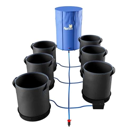 AutoPot 6 Pot XXL Hydroponic System with 13 gal Pots and 25 gal FlexiTank Black