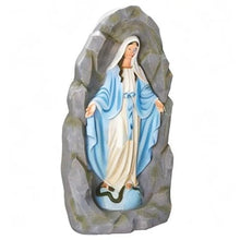Roman - Our Lady of Grace Grotto, 36" H, Garden Collection, Resin and Stone, Decorative, Gift, Home Outdoor Decor, Durable, Long Lasting, Unique Design