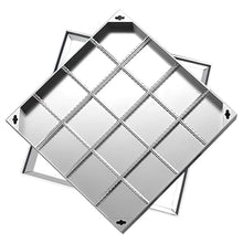 1pc Invisible Stainless Steel Recessed Manhole Cover - Durable and Aesthetic Outdoor Lid for Courtyards and Septic Tanks(600x600x50mm)