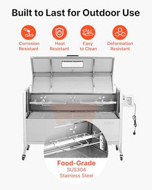 VEVOR Rotisserie Grill, 46" Electric Rotisserie Grill Kit