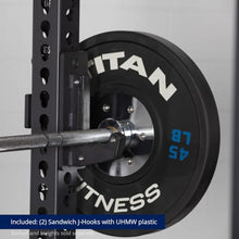 Titan Fitness Power Rack 100" Black Bolt-Down 42" Depth 2000 LB Cage