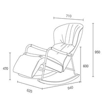 KLNBV Leisure Rocker Chairs Recliner Folding Lunch Break Nordic Living Room Bedroom Lazy Sofa Balcony Home Leisure Rocking Chair Recliner