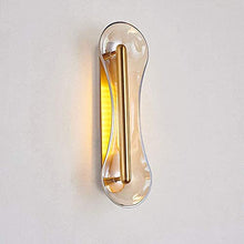 VITINNO Light Sconce Luxury Glass Wall Lamp LED Bedroom Bedside Lamp Creative Hotel Corridor Aisle Living Room Decor Lighting Bedside Decor Lamp