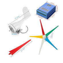 OLONETO 3200W Wind Turbine Generator Kit 1000W 12V 24V 48V Wind Turbine with Hybrid MPPT Controller + 2000W Inverter + 100W*2 Solar Panels Home Energy Kit (Color : 48V)