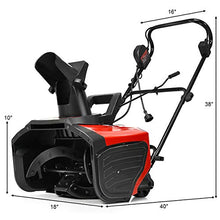 18" 15 Amp Electric Snow Thrower Driveway Clean 720Lbs/Min Snow Blower