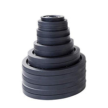 Body-Solid (OSB455) Olympic Weight Plate Set with Bar Black
