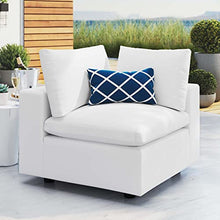 Modway Commix Outdoor Patio Sunbrella® Sectional Sofa Corner Chair in White