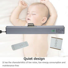 ZIJINGM Automatic Window Opener with Wall Switch, WiFi APP Control 24 Hours Timing, Speed: 10 mm/s, Adjustable Stroke: 100-400 mm, Double Chain Design, Suitable for Sliding Windows