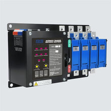 BOBYK ATS YES1-125NA PC Class Dual Power 2P 3P 4P 60A 100A 125A Automatic Transfer Switches 400V 220V Generator, Black