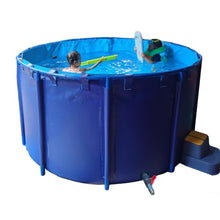 Frame Pools for Backyard with Drain Valve, Outdoor Family Round Above Ground Swimming Pool Set, Versatile Water Pool for Fishpond/Aquaculture(DXH-4.5X1.2M/19080 L/5040 GAL)