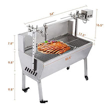 JYXYXSCP Barbecue Grill, Barbecue Grill Kit, Stainless Steel Outdoor Automatic Barbecue Grill, Large Barbecue Grill/Grill Fork