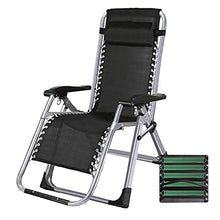 JIOLLGBBM Black Folding Zero Gravity Lounge Chair Recliner Textilene Fabric Comfortable and Breathable for Patio Garden Beach Pool Support 150kg
