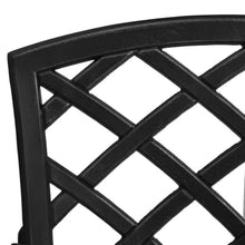 LDEWOAMEG Cast Aluminum Patio Chairs Set of 6 Black Outdoor Seating