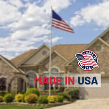 Super Tough Commercial Grade 20ft Sectional Flagpole Clear Finish