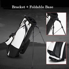 OEIPSMK Durable Golf Stand Bag with 6-Way Dividers & Shoulder Strap - B