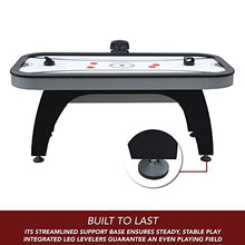 Hathaway Silverstreak Air Hockey Game Table Black