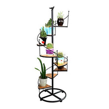 KOMFGT Plant Stands Plant Shelf Flower Stand Metal Flower Ladder Display Stand with 8 Levels Indoor Plant Stand Outdoor Garden Storage Shelf