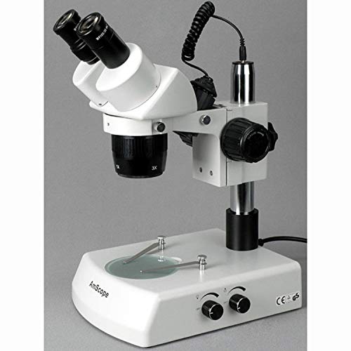 AmScope Binocular Stereo Microscope 10X-60X Magnification White