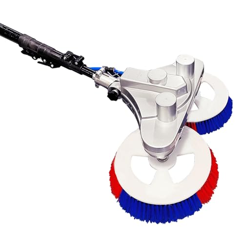 Solar Panel Cleaning Brush and Pole, 3.5MSolar photovoltaic Panel Cleaning, Double Head Solar Cleaning Brush, with Lithium Battery and Power Converter