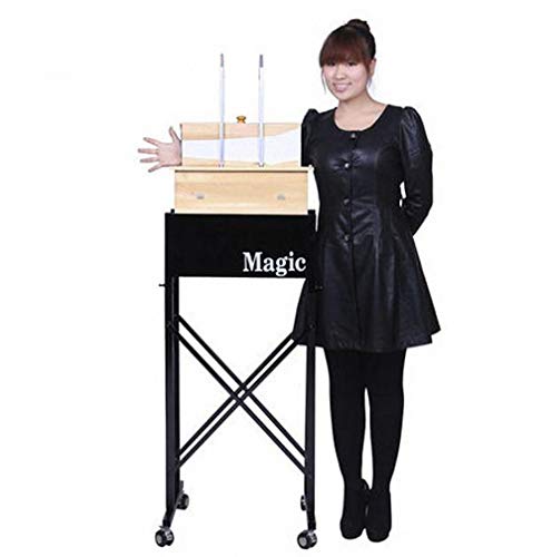 Illusions Tri-Section Magic Tricks Set with Carrying Case and Table