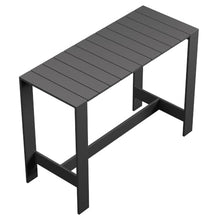 Modway Tahoe 59 Inch Outdoor Patio Bar Height Table in Gray